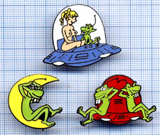 3er Set PIN'S BD PAT MALLET