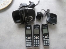 Telefon Panasonic 3 Geräte wie neu KX-TG6521G  sehr gut erhalten schwarz