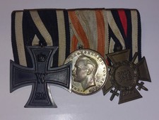 Hessen - 3er Spange EK2, Medaille Für Tapferkeit & Ehrenkreuz Für Frontkämpfer 