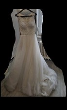 Brautkleid Hochzeit Kleid Weiß Neu Gr. 36-38 Größe Prinzessinkleid Schleier