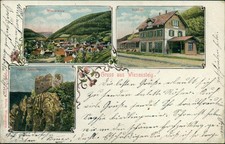 Ansichtskarte Baden-Württemberg Wiesensteig Bahnhof um 1910 Total