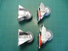 1 x TORWEGGE Laufrollenset; 2 Lenkrollen mit Bremse und 2 Bockrollen; Ø 80 mm 