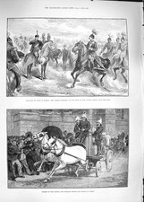 Alter antiker Druck 1889