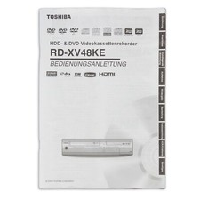 Toshiba RD-XV48KE Bedienungsanleitung Manual Deutsch German