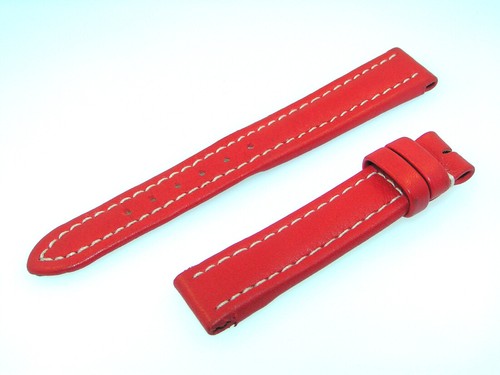 Breitling band 15mm kalb - band, rot