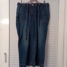 Culotte Jeans blau von BPC Größe 48