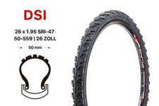 26 Zoll Fahrradreifen 26x1.95 ATB Citybike MTB 50-559 Semislick Mantel