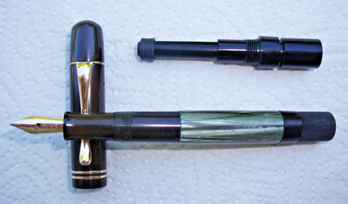 Pelikan 100 grün marmoriert - pelikan, grün-marmoriert