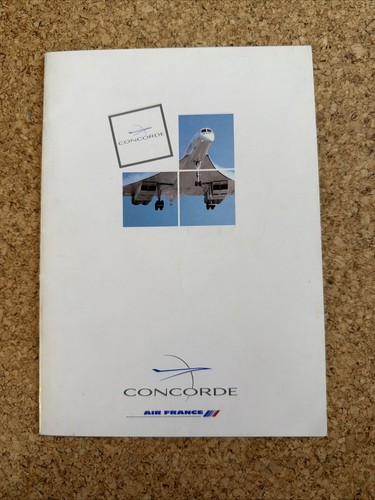 Air france concorde brochure - concorde,
