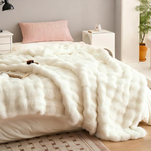 Kuscheldecke kaninchen plüsch - kaninchen,