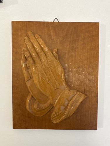 Holzrelief betende - holzrelief, „betende