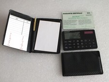 Vintage Notizbuch + Kugelschreiber + Taschenrechner DIGITRON-Y. S.LAURENT - MG35