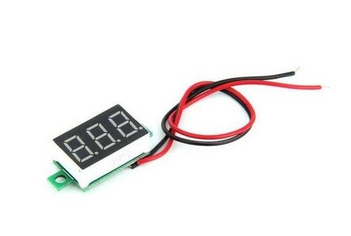 Led mini digital voltmeter - led,