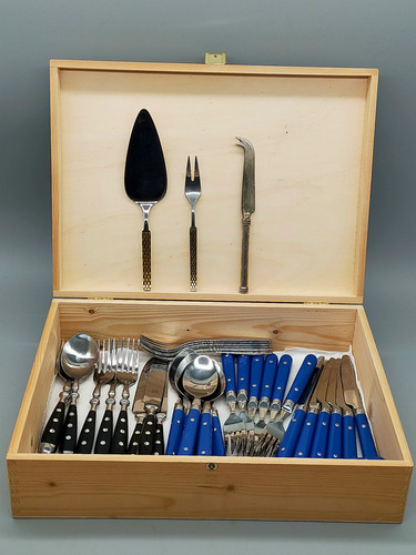 Edelstahl besteck set mit - besteck,