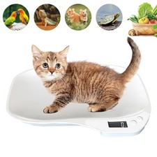 15kg Digitale Tierwaage für Kleine Haustiere LCD Display ±1g Katzen Hunde 4 Modi