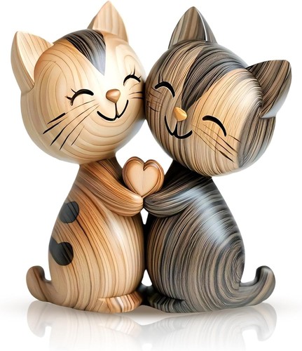 Holz deko katzen - katzen, 2d