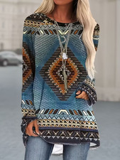 Damen Elegantes Long T-Shirt