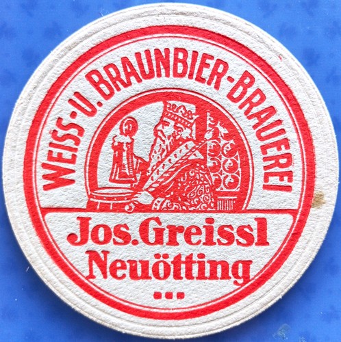 Alter bierdeckel weiss u - vk, weiss-u