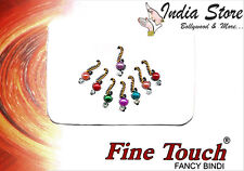 Modische bunte Bindis mit Perlen & Strass-Steinen | Orientalischer Stirnschmuck