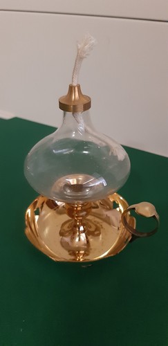 ölllampe aus messing cm - messing, 13