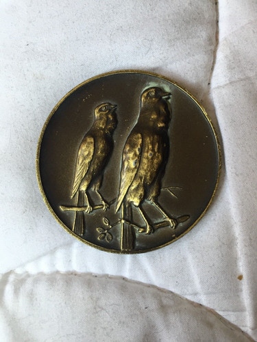 Medaille plakette bronze - medaille,