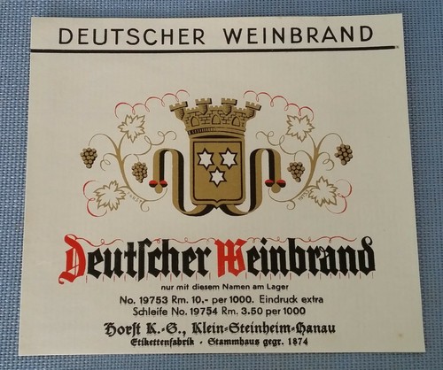 Altes schnapsetikett - altes,