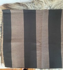 Polsterstoff Blockstreifen, schwarz/braun, B 140cm, L 105 cm
