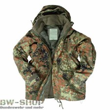 BUNDESWEHR NÄSSESCHUTZJACKE + FLEECEJACKE FLECKTARN BW NÄSSESCHUTZ WINTERJACKE