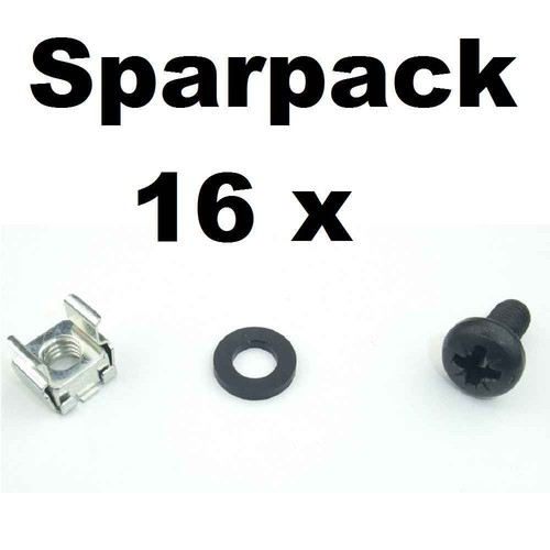 16x rackschraube - rackschraube, m6