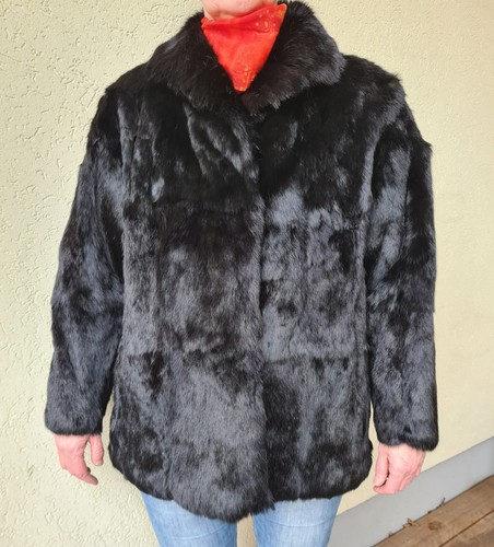 Pelz jacke echtfell kaninchen - jacke,