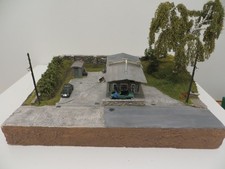Diorama als Tankstelle mit