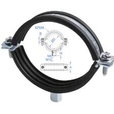 Massivrohrschelle Gummieinlage