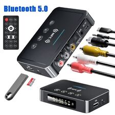 Bluetooth 5.0 Empfänger Transmitter Receiver NFC HiFi Adapter 3,5 mm AUX FM 2RCA