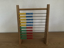 DDR Rechenschieber Zählrahmen Holz