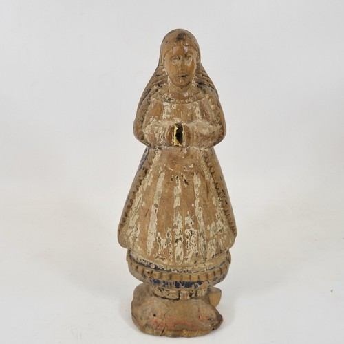 Antike geschnitzte holzfigur - geschnitzte,