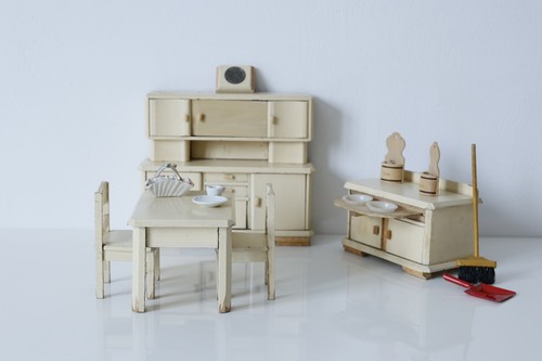 Alte große puppenküche - alte,
