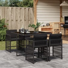 Gartenmöbel Essgruppe Gartengarnitur Gartenset Sitzgruppe Poly Rattan vidaXL