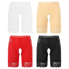 Damen Unterwäsche Unterhose Boyshorts Transvestite Shorts Party Höschen Nylon