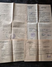 Alte Dokumente 1957 betr. Zuzug-Antrag v Sowjetzone Notaufnahmeverfahren  Gießen