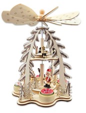 Wichtelstube-Kollektion Weihnachtspyramide Skifahrer und Sternensinger, Pyramide