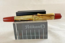 Pelikan Füller 101N Schildpatt braun von 1938 # 585 Gold Feder  # (1574)