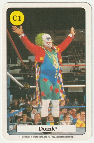 Doink 1993 wwf game card - •,