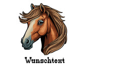 Pferde Autoaufkleber/Wandtattoo-Pferd-Personalisierbar Wetterfest-Pferdekopf
