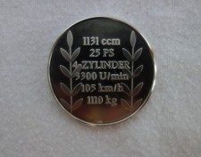 VW Käfer Brezelkäfer KDF 1938/1949 Medaille Silber Volkswagen Split Window RaR !