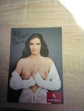 Autogrammkarte Von Carmen, Handsigniert, Erotikdarstellerin, 1992, Beate Uhse TV