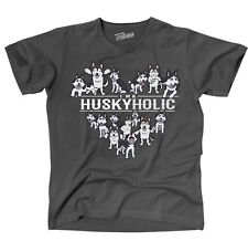 Unisex TShirt HUSKYHOLIC Husky Hund siberian lustiges Motiv Hundemotiv Shirt