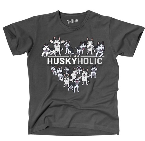 Unisex tshirt huskyholic husky - tshirt,