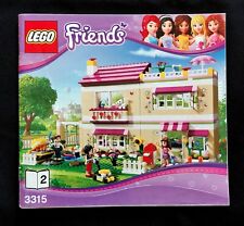 Lego Friends Bauanleitung 3315 Großes Traumhaus nur 2 Teil, Gebraucht