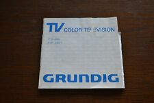 TV Grundig P 37-040  Bedienungsanleitung + Schaltplan