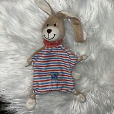 ❤️HASE TCM Tchibo blau rot gestreift Schnullerband friend Schmusetuch ❤️